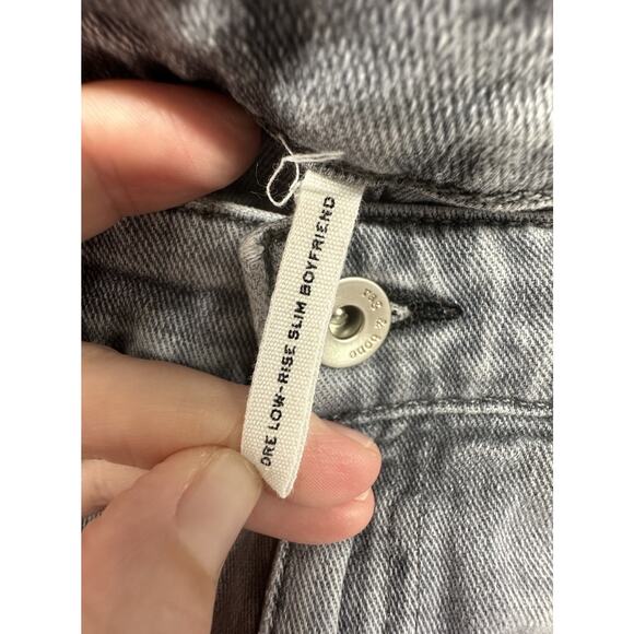 Rag & Bone Womens Jeans 24 Dre Low Rise Slim Boyfriend Gray Hemmed - Picture 3 of 10